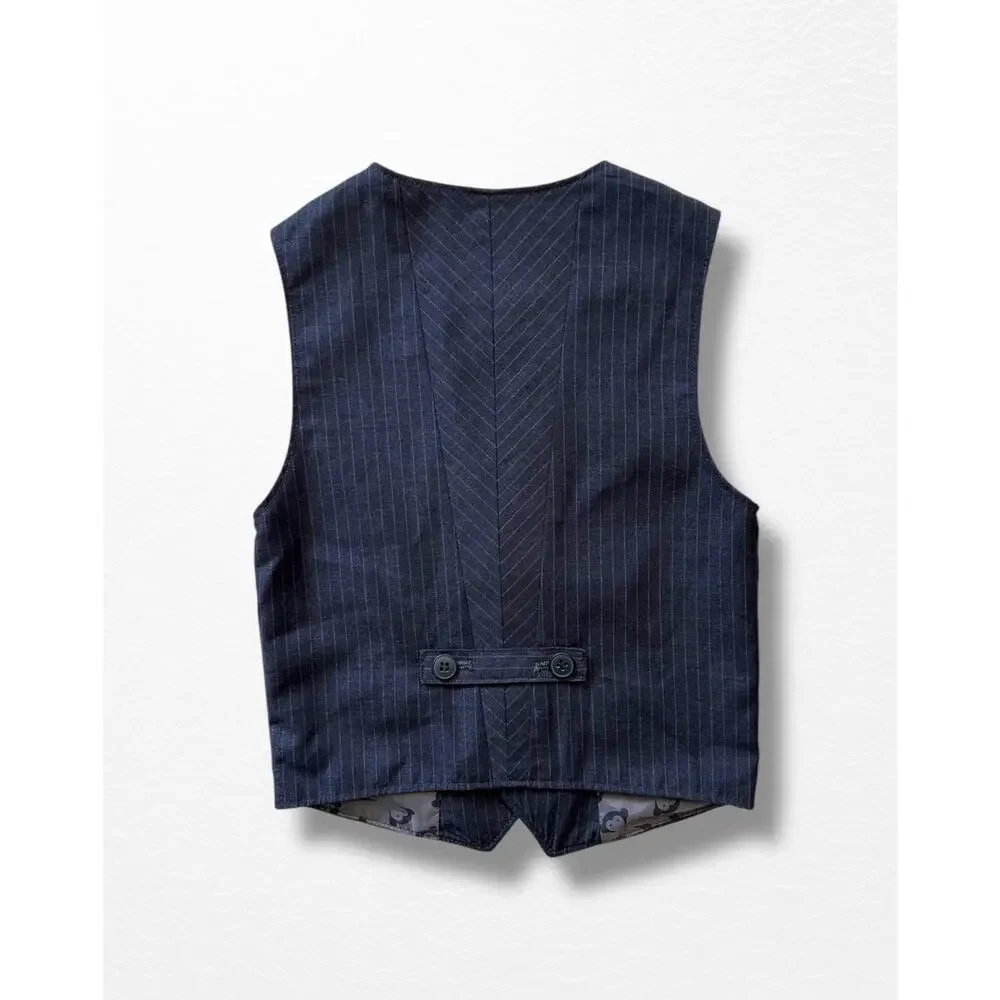 Appaman Pinstriped Tailored Vest, Size 5 - Picture 2 of 9